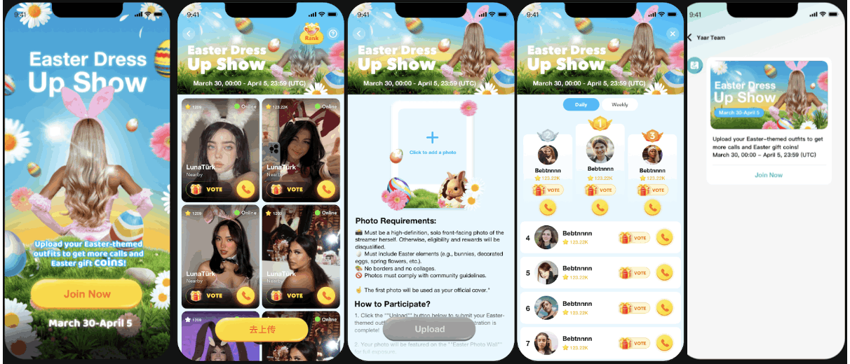 evento 2026 disfraces pascua-topchat live español oficial